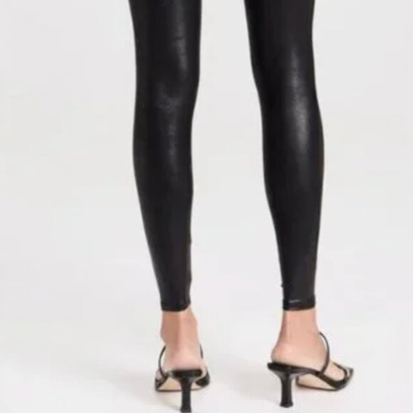 SPANX Faux Leather Leggings - Black / L / Regular (NWT) - Picture 4 of 9